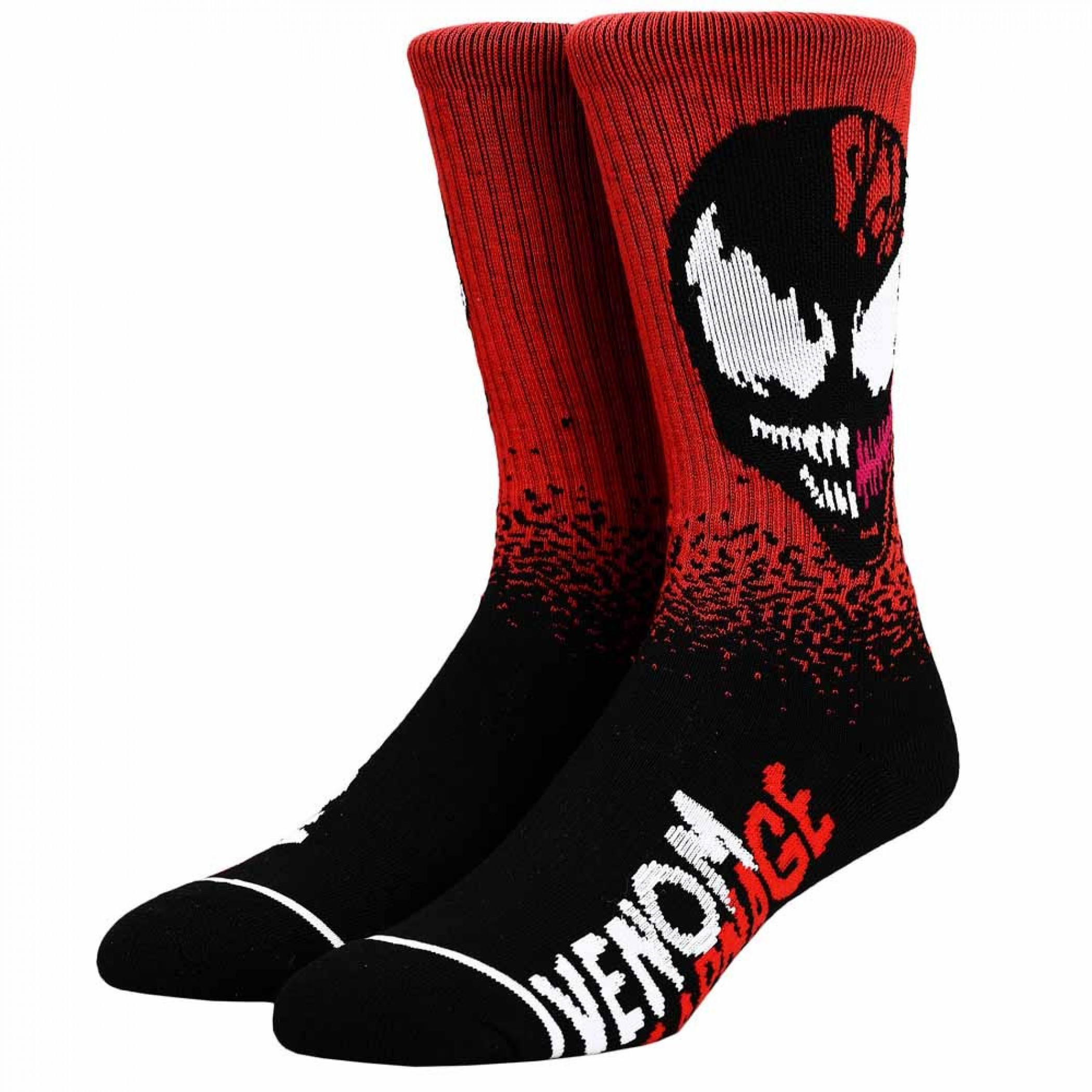 Venom And Carnage Face Split Crew Sock